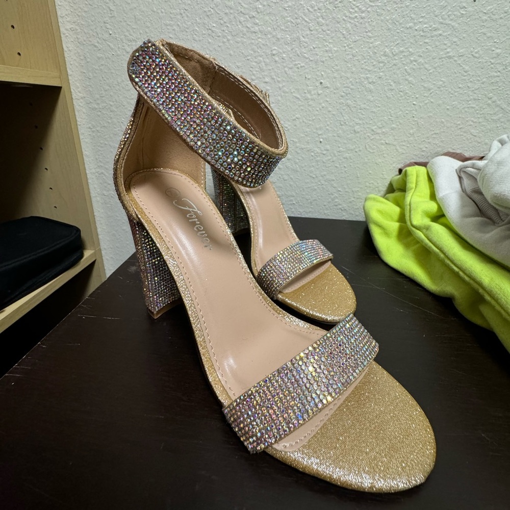 Rhinestone heels